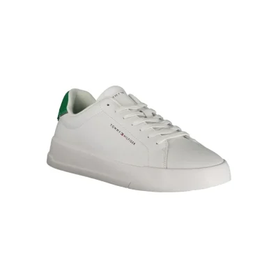 White Polyester Sneaker