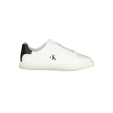 White Polyester Sneaker