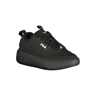 Black Polyester Sneaker
