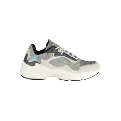 Gray Polyester Women Sneaker