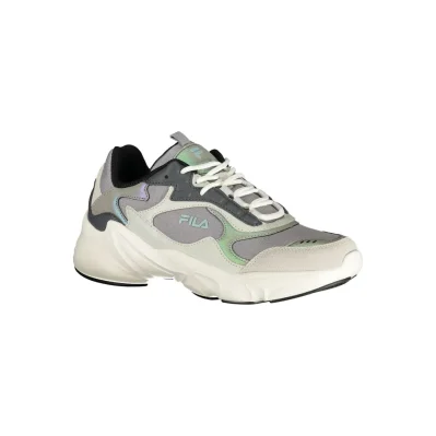 Gray Polyester Women Sneaker
