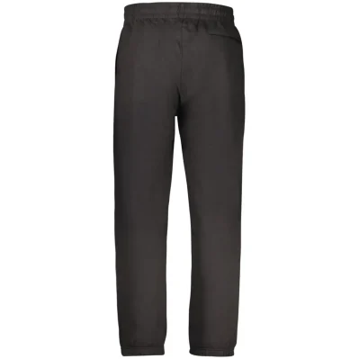 Black Cotton Men's Sports Trouser