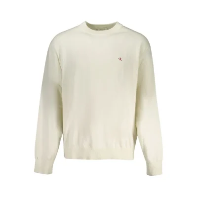 White Cotton Men Sweater