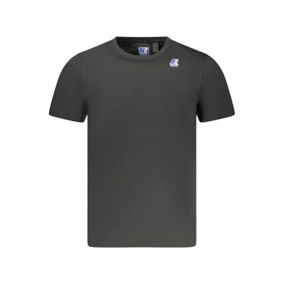 Black Cotton Men T-Shirt