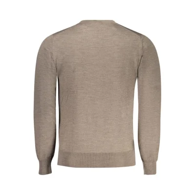 Brown Wool Men Sweater