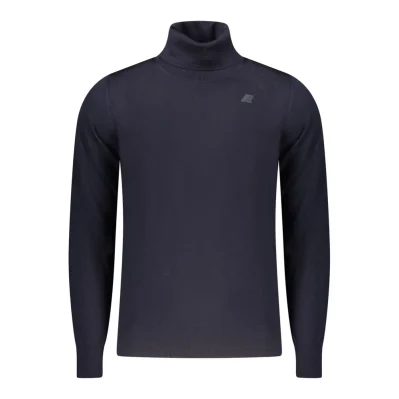 Blue Wool Men Sweater