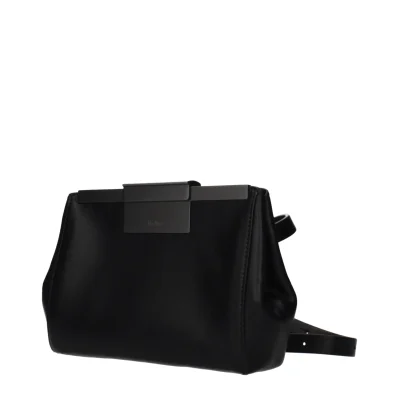 Black Leather Crossbody Bag