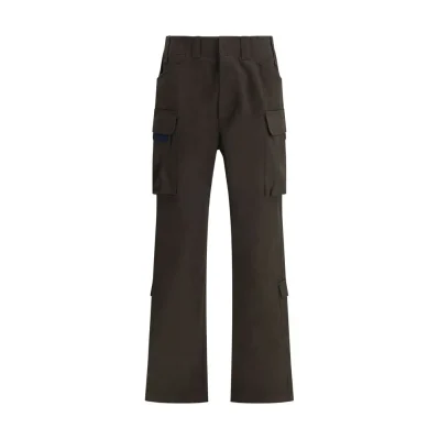 Brown Cotton Cargo Pants