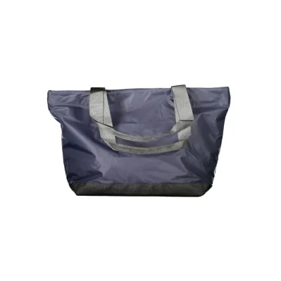 Blue Polyester Handbag