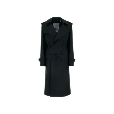 Black Polyester Coat