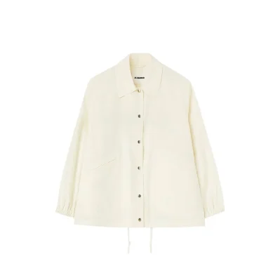 White Cotton Shell Jacket