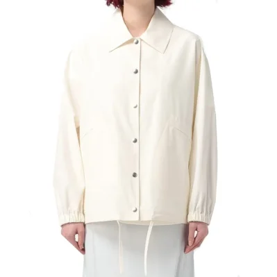 White Cotton Shell Jacket