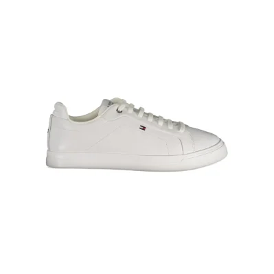 White Polyester Sneaker