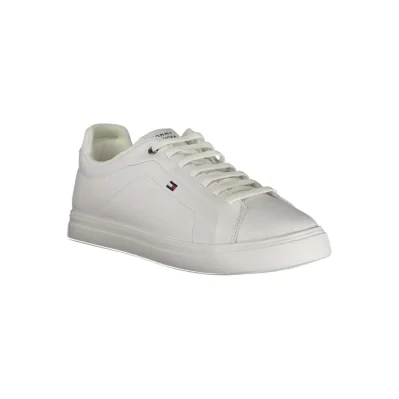 White Polyester Sneaker