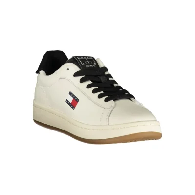 White Polyester Sneaker