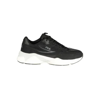 Black Polyester Sneaker