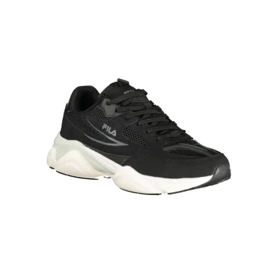 Black Polyester Sneaker