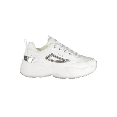 White Polyester Sneaker