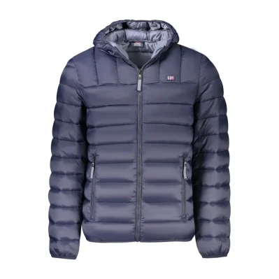Blue Polyamide Jackets & Coat