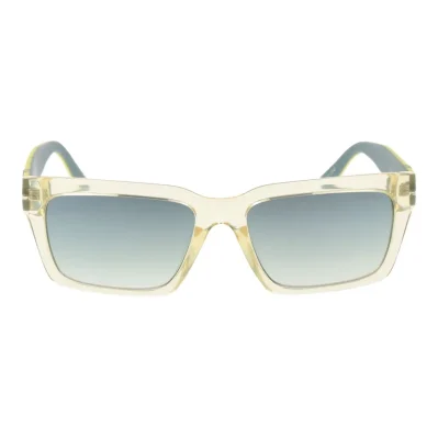 Yellow Stainless Steel Sunglasses