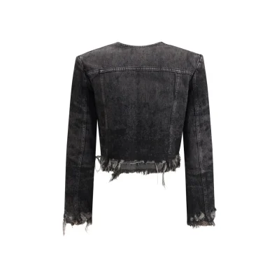 Gray Cotton Denim Jacket