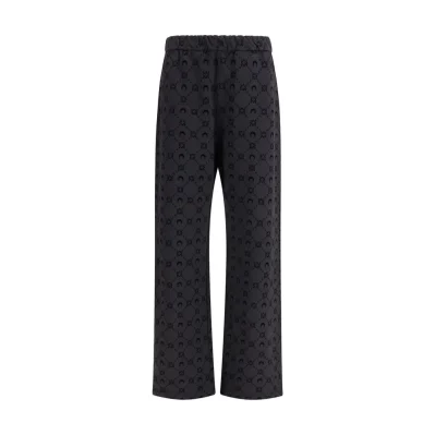 Gray Cotton Athletic Pants