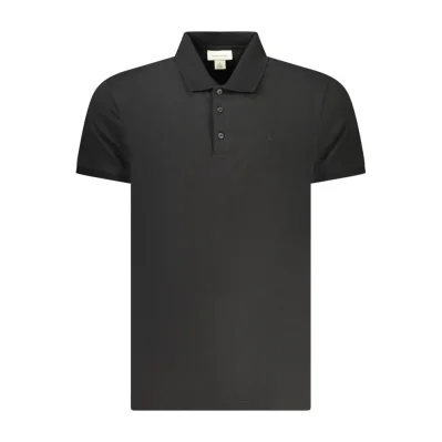 Black Cotton Polo Shirt
