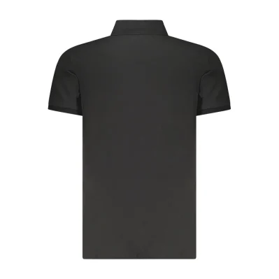 Black Cotton Polo Shirt