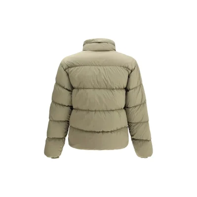 Green Polyamide Full-Length Jacket