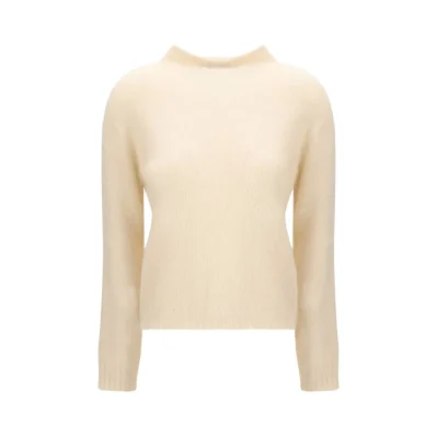 Cream Polyamide Sweatshirt