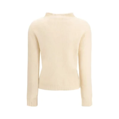 Cream Polyamide Sweatshirt
