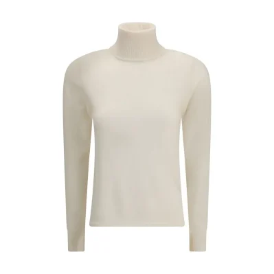 White Wool Turtleneck