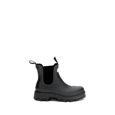 Black Rubber Chelsea Boots