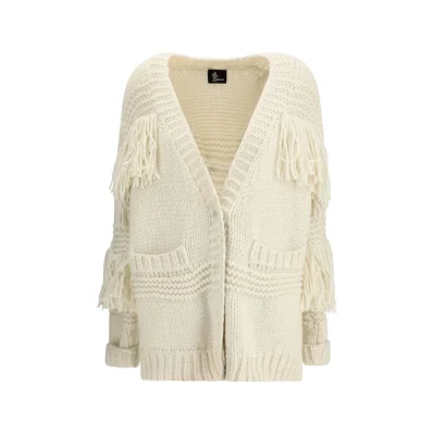 Cream Polyamide Cardigan