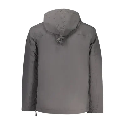 Gray Polyamide Jackets & Coat
