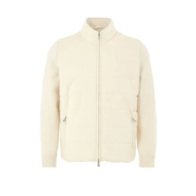 White Wool Full-Length Jacket