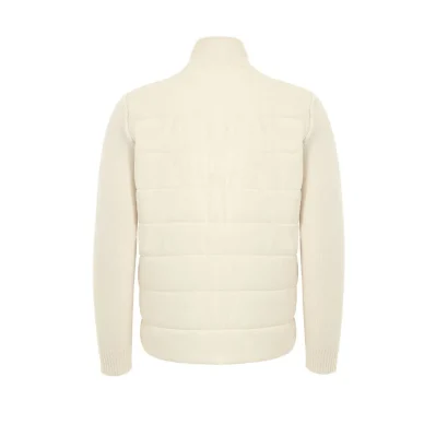 White Wool Full-Length Jacket