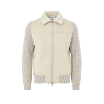 Beige Wool Jackets And Coat