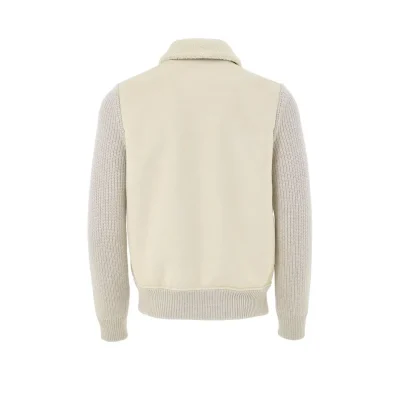 Beige Wool Jackets And Coat