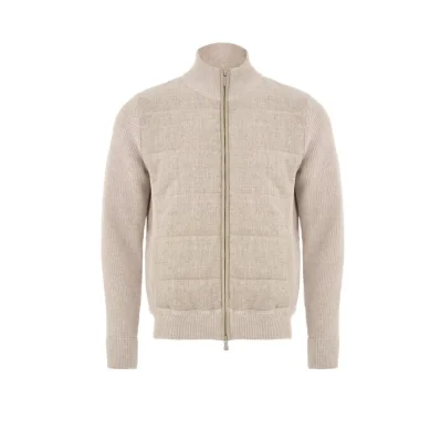 Beige Wool Bomber