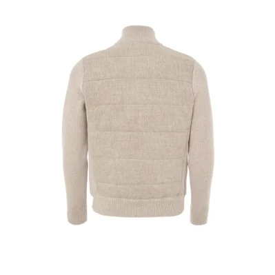 Beige Wool Bomber