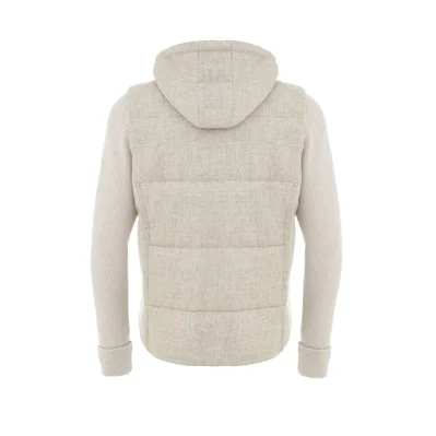 Beige Wool Shell Jacket