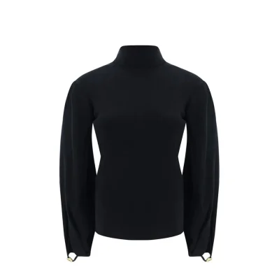 Black Polyamide Sweatshirt