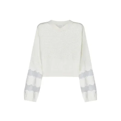 White Cotton Sweatshirt