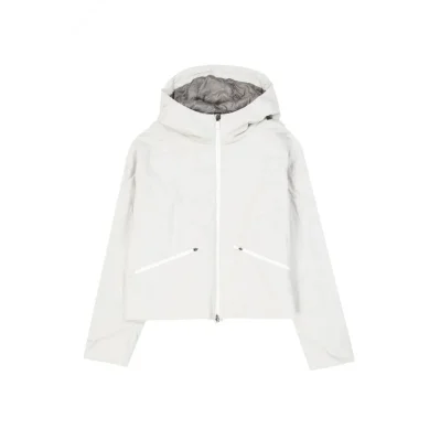 Gray Polyester Shell Jacket