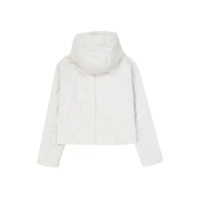 Gray Polyester Shell Jacket