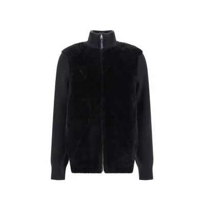 Black Lamb Fur Clothing