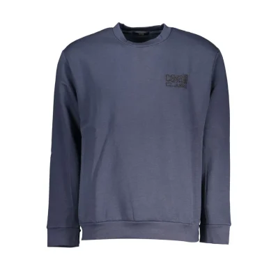 Blue Polyester Men's Sweatshirt