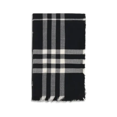 Black Wool Scarf