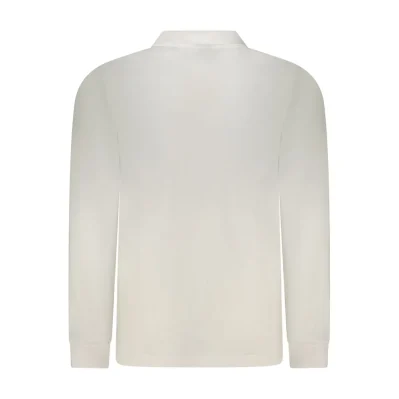 White Cotton Men Polo Shirt